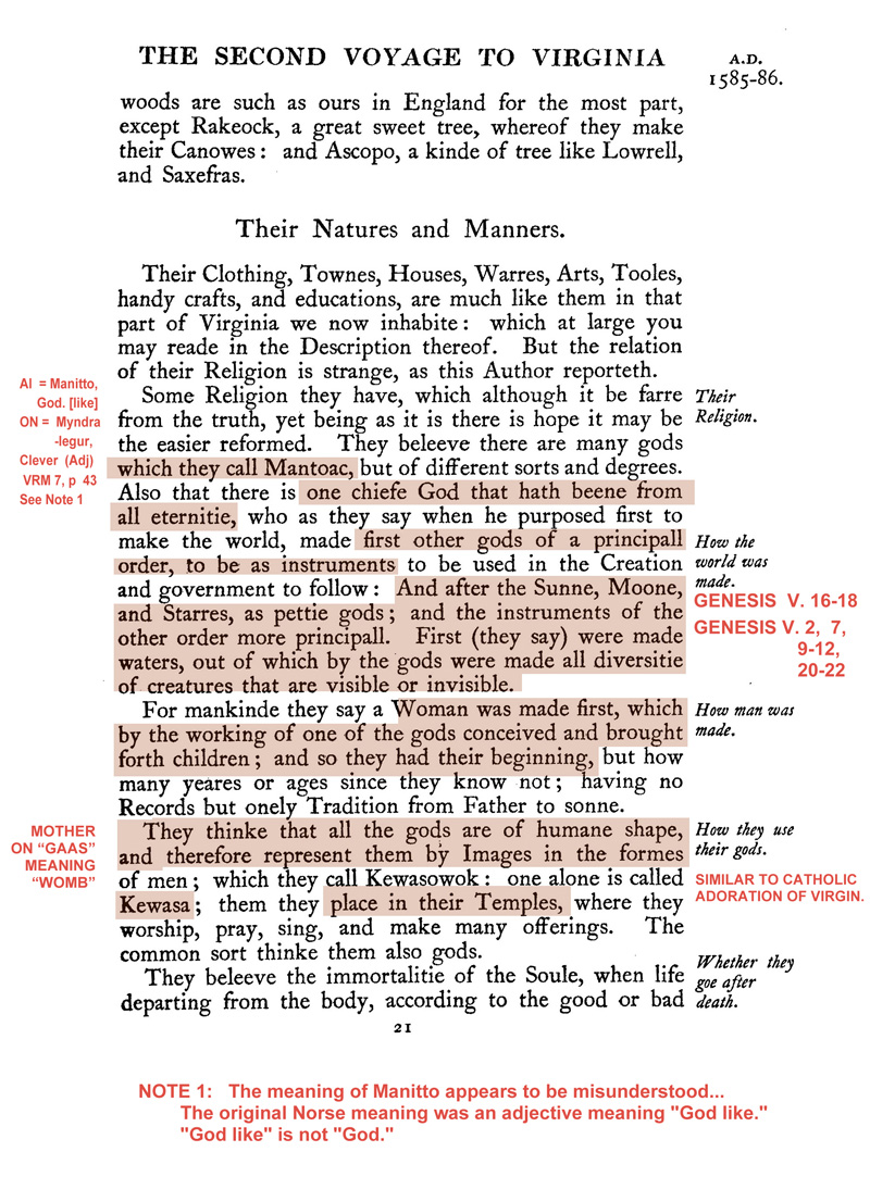 p 21 The Second Voyage to Virginia by Capt John Smith